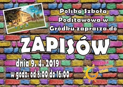 ZAPISY DO KLASY PIERWSZEJ