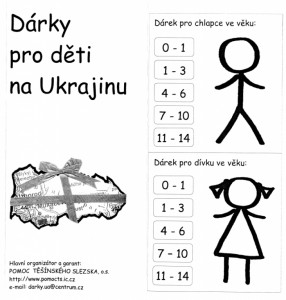 Dárky pro děti na Ukrajinu