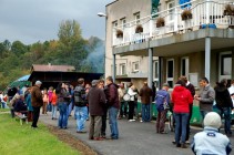 Obecní akce k příležitosti ukončení stavby koridoru.