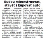 Budou rekonstruovat, stavět i kupovat auto (Hutník 10. 5. 2012)