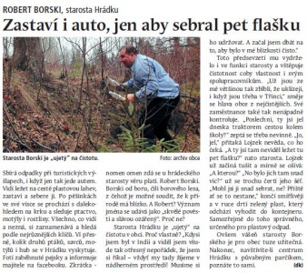 Zastaví i auto, jen aby sebral pet flašku (Hutník 18. 12. 2013)