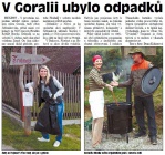 V Goralii ubylo odpadků (Hutník 25. 4. 2012)