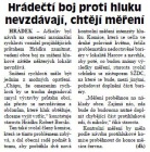 Hrádečtí boj proti hluku nevzdávají, chtějí měření (Hutník 6. 6. 2012)