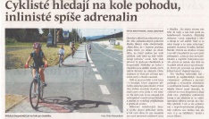 Cyklisté hledají na kole pohodu, inlinisté spíše adrenalin (Hutník 7. 8. 2013)