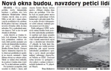 Nová okna budou, navzdory petici lidí (Hutník 8. 2. 2012)