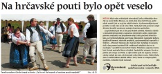 Na hrčavské pouti bylo opět veselo (Hutník 9. 7. 2014)