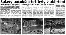 Splavy potoků a řek byly v obležení (Hutník 18. 7. 2012)