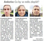 Anketa: Co by se mělo zlepšit? (FM Deník 24. 11. 2015)