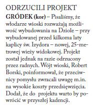 Odrzucili projekt (Głos Ludu 31. 10. 2015)