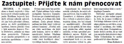 Zastupitel: Přijďte k nám přenocovat (Hutník 31. 10. 2012)