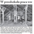 W przedszkolu praca wre (Głos Ludu 4. 8. 2015)