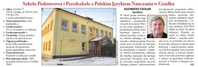 Szkoła Podstawowa i Przedszkole z Polskim Językiem Nauczania w Gródku (Głos Ludu 10. 1. 2015)