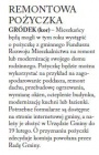 REMONTOWA POŻYCZKA (Głos Ludu 22. 1. 2015)