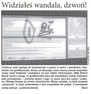 Widziałeś wandala, dzwoń! (Głos Ludu 26. 2. 2015)