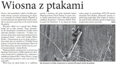 Wiosna z ptakami (Głos Ludu 28. 3. 2015)