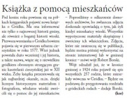 Książka z pomocą mieszkańców (Głos Ludu 5. 3. 2015)