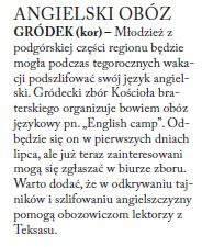 ANGIELSKI OBÓZ (Głos Ludu 9. 4. 2015)