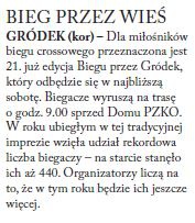 BIEG PRZEZ WIEŚ (Głos Ludu 9. 4. 2015)