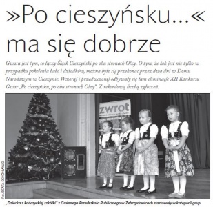 »Po cieszyńsku...«ma się dobrze (Głos Ludu 17. 12. 2015)