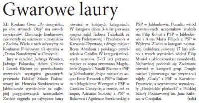 Gwarowe laury (Głos Ludu 19. 12. 2015)