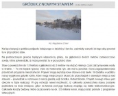 GRÓDEK Z NOWYM STAWEM (Głos Ludu 24. 1. 2016)