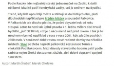 Obce rostou na úkor měst (FM Deník 24. 1. 2016)