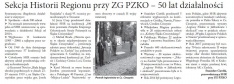 Sekcja Historii Regionu przy ZG PZKO – 50 lat działalności (Głos Ludu 5. 12. 2015)