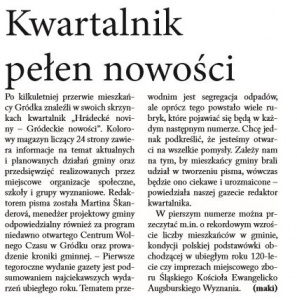 Kwartalnik pełen nowości (Głos Ludu 11. 2. 2016)