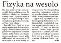 Fizyka na wesoło (Głos Ludu 13. 2. 2016)