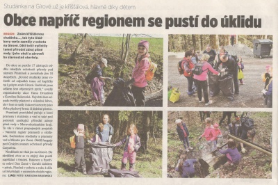 Obce napříč regionem se pustí do úklidu (Horizont 19. 4. 2016)