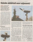 Hnízdo obhlíželi noví nájemníci (Horizont 26. 4. 2016)