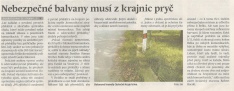 Nebezpečné balvany musí z krajnic pryč (Hutník 24. 8. 2016)