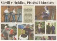 Slavili v Hrádku, Písečné i Mostech (Hutník 24. 8. 2016)