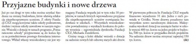 Przyjazne budynki i nowe drzewa (Głos Ludu 19. 7. 2016)