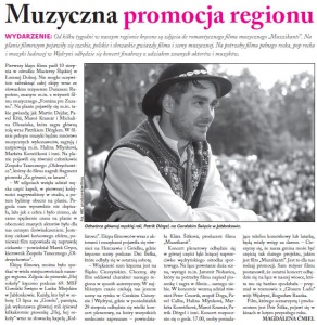 Muzyczna promocja regionu (Głos Ludu 25. 8. 2016)