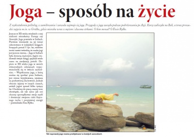 Joga - sposób na życie (Głos Ludu 27. 8. 2016)