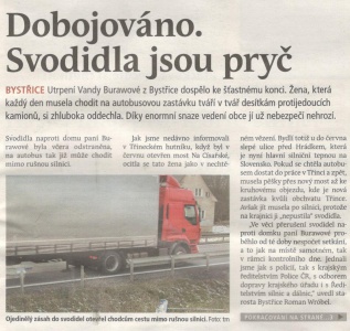 Dobojováno. Svodidla jsou pryč (Hutník 30. 11. 2016)