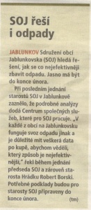 SOJ řeší i odpady (Hutník 18. 1. 2017)