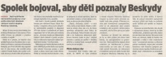 Spolek bojoval, aby děti poznaly Beskydy (Horizont 14. 3. 2017)