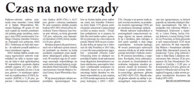 Czas na nowe rządy (Głos łudu 11. 10. 2016)