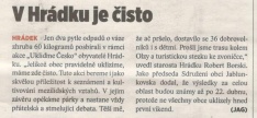 V Hrádku je čisto (Horizont 11. 4. 2017)