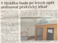 V Hrádku bude po letech opět ordinovat praktický lékař (Hutník 12. 4. 2017)