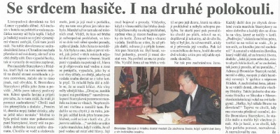 Se srdcem hasiče. I na druhé polokouli. (Hasičské noviny, ročník 28, číslo 10/2017)