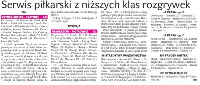 Serwis piłkarski z niżsych klas rozgrywek (Głos Łudu 15. 8. 2017)